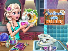 Spil Ice Queen Dish Washing online