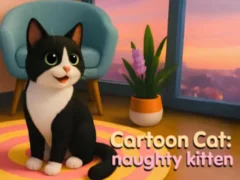 Spil Cartoon Сat: naughty kitten online