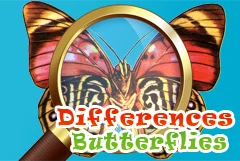 Spil Differences Butterflies online