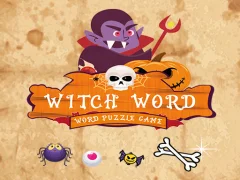 Spil Witch Word Halloween Puzzel Game online