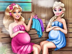 Spil Cute Mommies Pregnant Sauna online