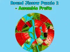 Spil Round jigsaw Puzzle 2 - Assemble Fruits online