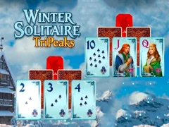 Spil Winter Solitaire TriPeaks online