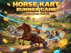Spil Horse Kart Runner Game online