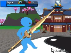 Spil Obby Stickman On Swords online