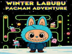 Spil Winter Labubu Pacman Adventure online