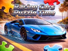 Spil Racing Cars Puzzle Time online