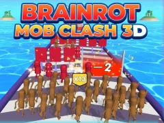 Spil Brainrot Mob Clash 3D online