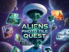 Spil Aliens Photo Tile Quest online