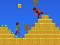 Spil Noob vs Pro But Anvil Rain Minecraft online