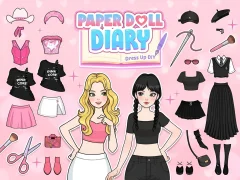 Spil Paper Doll Diary: Dress Up DIY online
