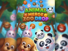 Spil Animal Merge Zoo Drop online