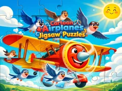 Spil Cartoon Airplanes: Jigsaw Puzzles online
