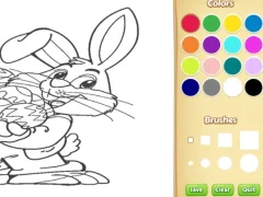 Spil Easter Bunny Coloring Book for Kids online