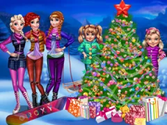 Spil Princesses Christmas tree online