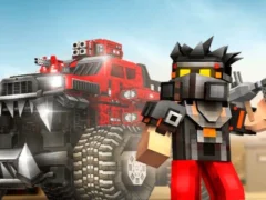 Spil Blocky Cars: Car Battle online