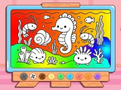 Spil Coloring Book: Kawaii Sea Animals online