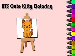 Spil BTS Cute Kitty Coloring online