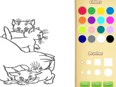 Spil Cats Coloring Book For Kids online