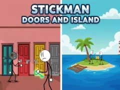 Spil Stickman Doors and Island online