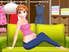 Spil Pregnant Anne Dressing Room online