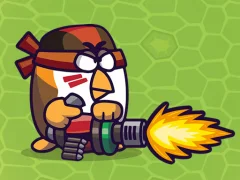 Spil Chicken Wars Merge Guns online