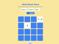 Spil Math Match Game online