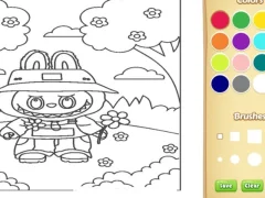 Spil Labubu Coloring Book For Kids online