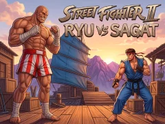Spil Street Fighter II Ryu vs Sagat online