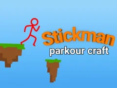 Spil Stickman parkour craft online