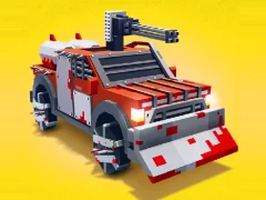 Spil Zombie Derby Blocky Roads online