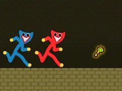 Spil Red and Blue Stickman Huggy online
