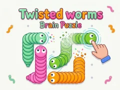 Spil Twisted worms Brain Puzzle online