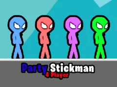 Spil Party Stickman 4 Player online