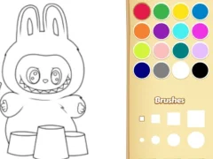 Spil Easy Labubu Coloring Book online
