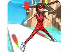 Spil Ladybug Skating Sky Up online