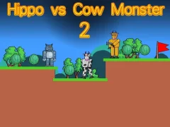 Spil Hippo vs Cow Monster 2 online
