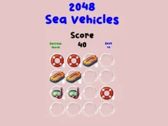 Spil 2048 Sea Vehicles online
