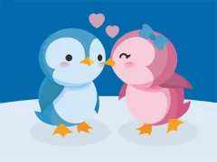 Spil Cute Penguin Puzzle online