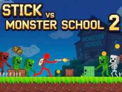 Spil Stick vs Monster School 2 online