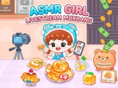 Spil ASMR Girl: Livestream Mukbang online