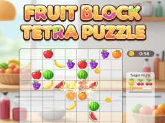 Spil Fruit Block Tetra Puzzle online