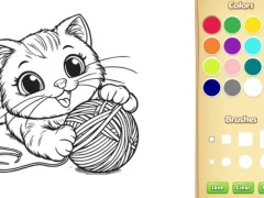 Spil Cat Coloring Book online