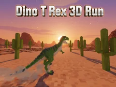 Spil Dino T Rex 3D Run online