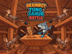 Spil Brainrot Tung Sahur Battle online