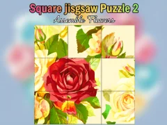 Spil Square jigsaw Puzzle 2  Assemble Flowers online
