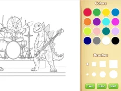 Spil Dinosaur Coloring Book For Kids online