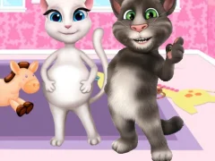 Spil Preganat Kitty Room Decor online