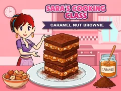 Spil Sara`s Cooking Class Caramel Nut Brownie online