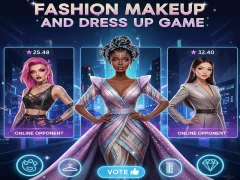 Spil Fashion Makeup And Dress Up Game online